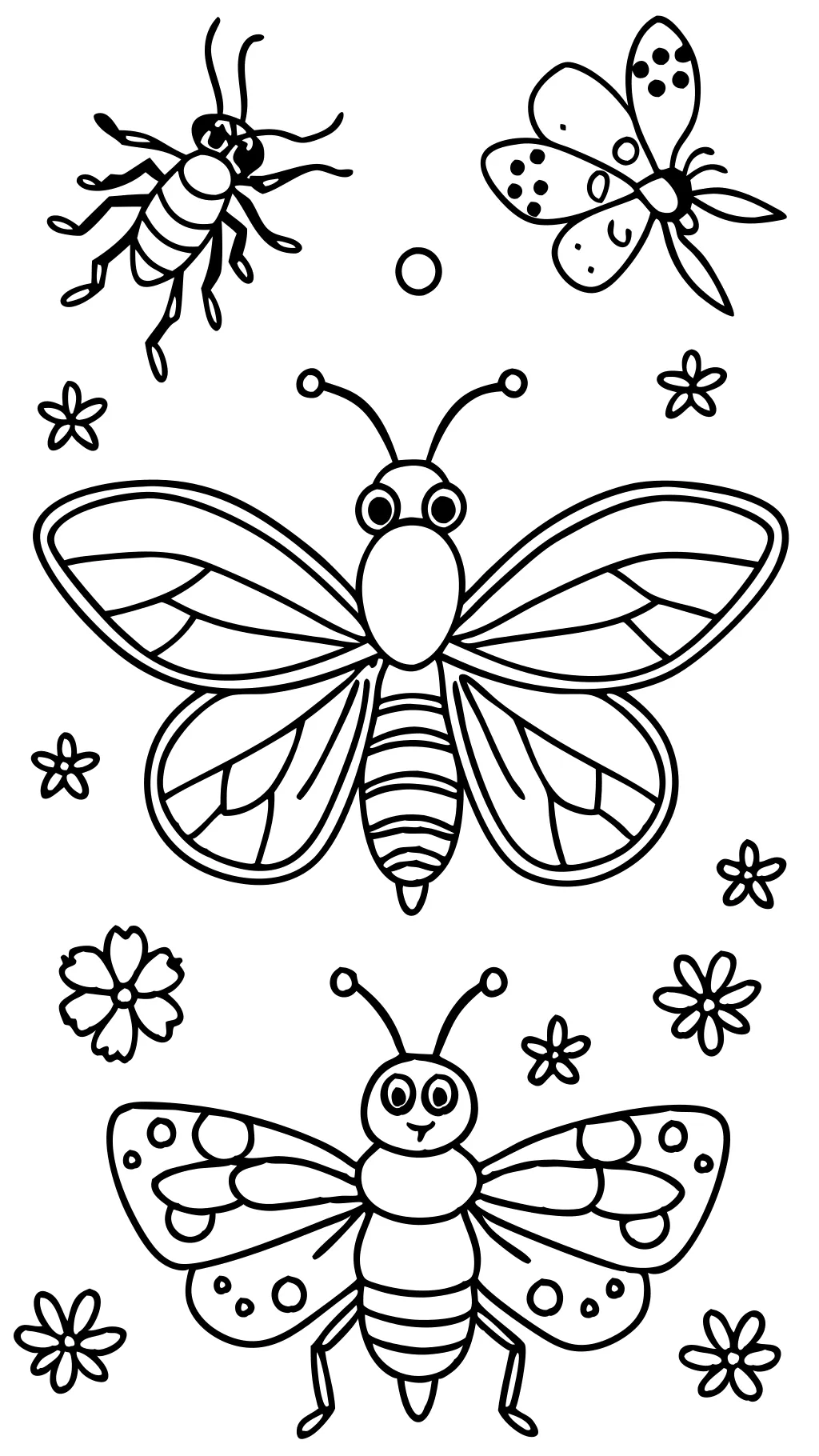 coloriages gratuits des insectes